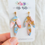 Rainbow Marbled Earrings