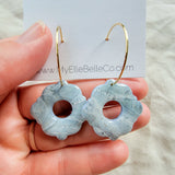 Stormy Blue Faux Stone Earrings