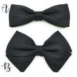 White & Black Flowers Bow Tie OR Anna Bow