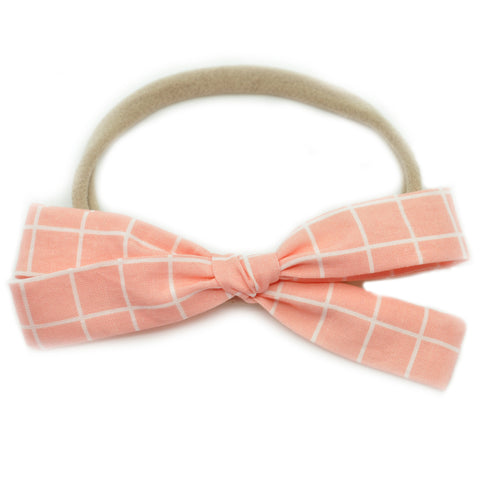 Pink Wrapping Paper Leni Bow, Infant or Toddler Hair Bow