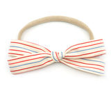 Notebook Paper Striped Leni Bow