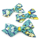 Turquoise Tropical Floral Evy Bow