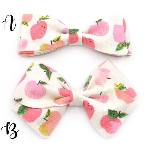 Pink Apples Bow Tie OR Anna Bow