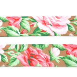 Large Pink Roses on Hazelnut Bow Tie OR Anna Bow