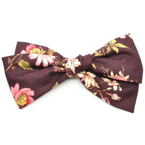 Mulberry Floral Rona Bow