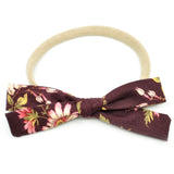 Mulberry Floral Leni Bow