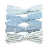 Linen Leni Bow in 11 colors, Newborn Headband or Clip