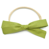 Olive Green Leni Bow, Headband or Clip