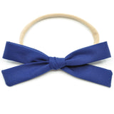 Midnight Blue Leni Bow, Headband or Clip