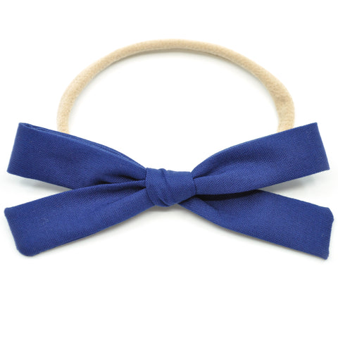 Midnight Blue Leni Bow, Headband or Clip