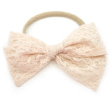 Champagne Lace Rona Bow