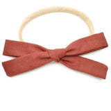 Gingerbread Leni Bow, Infant or Toddler Hair Bow
