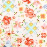 Pixel Flower Garden Bow Tie OR Anna Bow