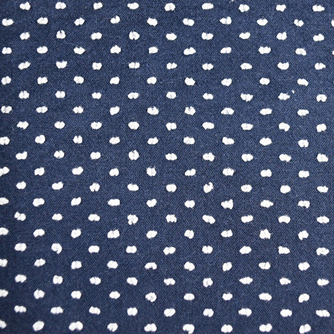 Navy Blue & White Swiss Dot Bow Tie OR Anna Bow