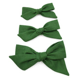 Fern Green Evy Bow, Newborn Headband or Clip
