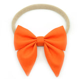 Orange Elle Bow, Toddler Hairclip