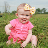 Wheat Floral Rona Bow